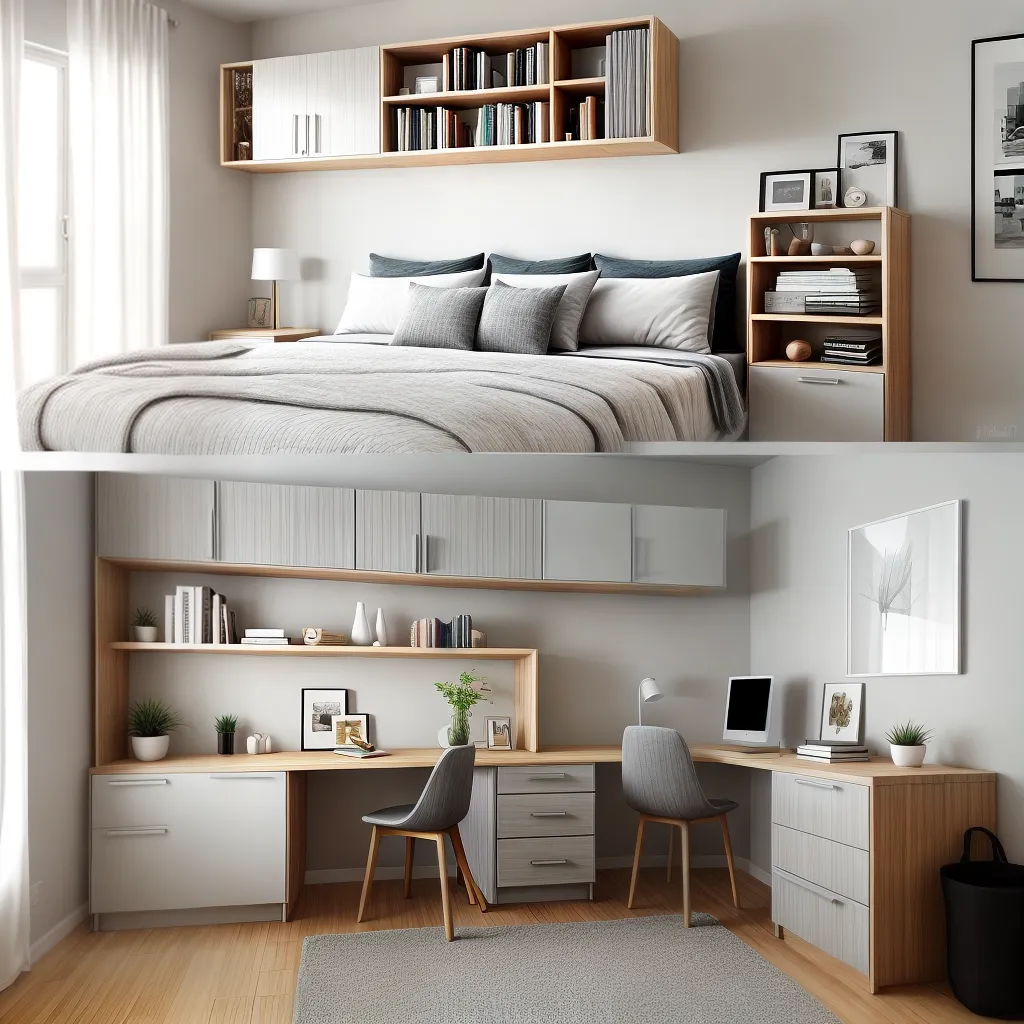 Transforme seu quarto pequeno em um espaço aconchegante e funcional