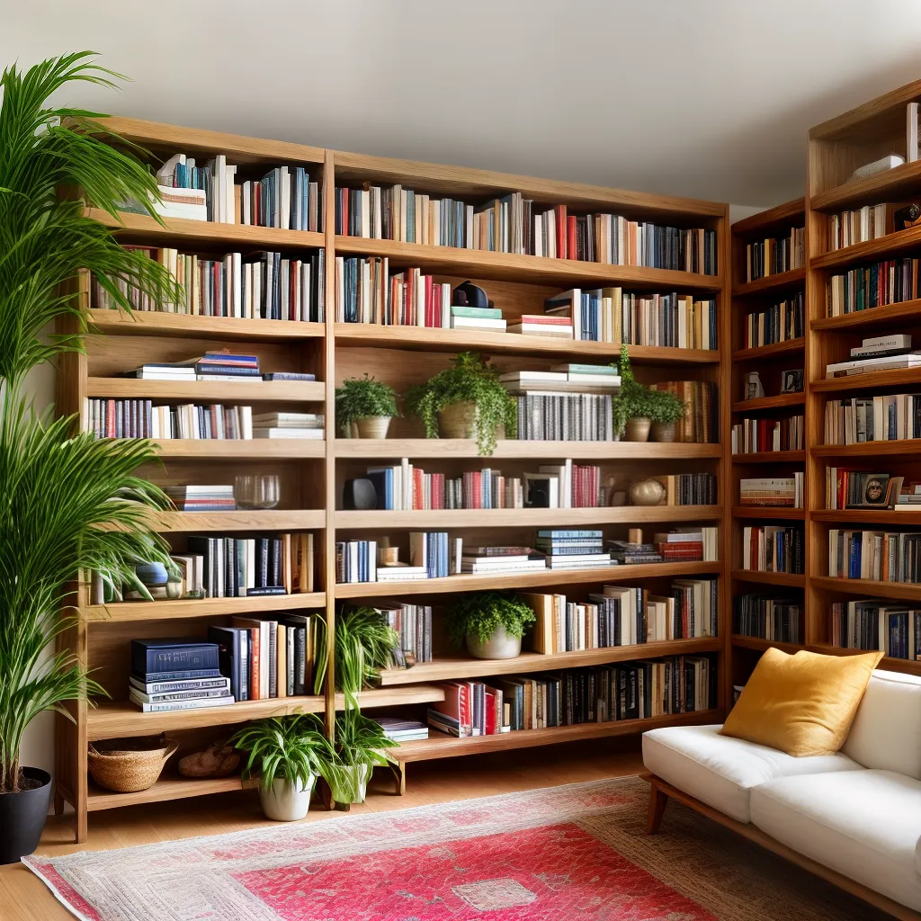 Ideias criativas para utilizar prateleiras na decoração da sala.
