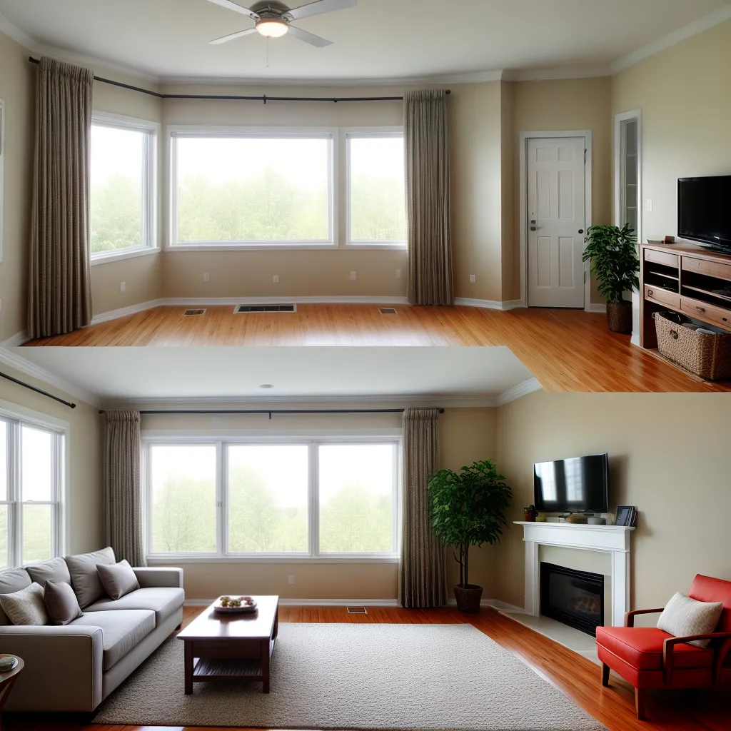 O poder transformador das cortinas na decoração da sala.