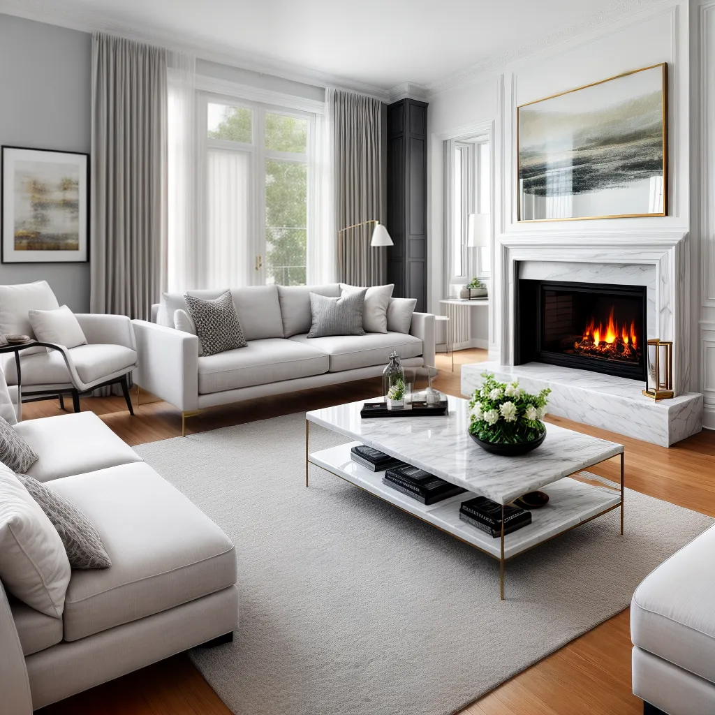 5 maneiras de utilizar o mármore na decoração da sala.