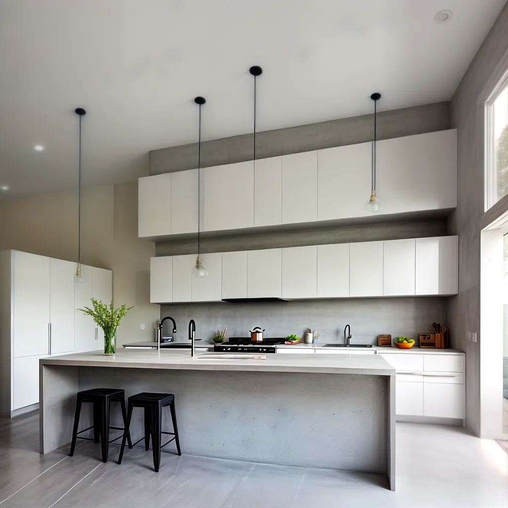 Como Incorporar o Concreto na Decoração da Cozinha