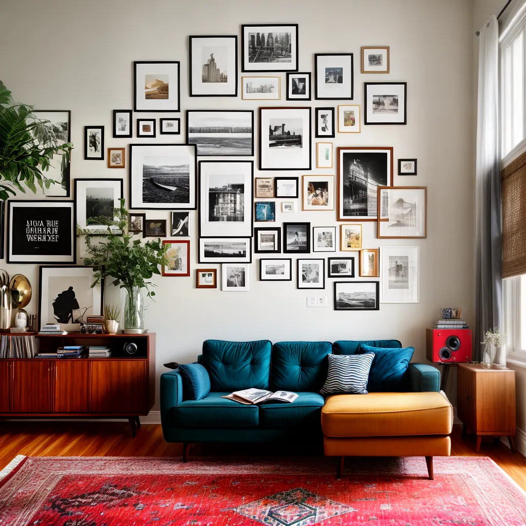 Decoração de sala de estar para os amantes da música.