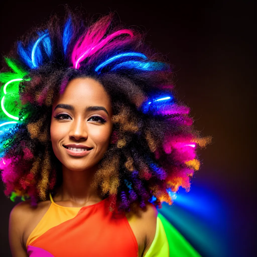 Fotografia de Retrato com Luzes Coloridas