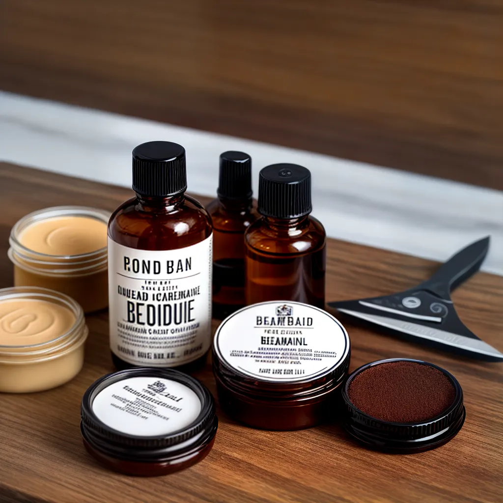 produtos cuidado barba prateleira madeira