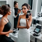 noiva espelho tecnologia beleza