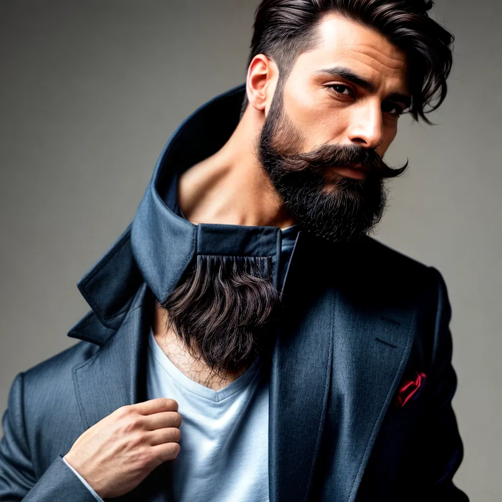 homem estiloso barba bigode tendencia 1