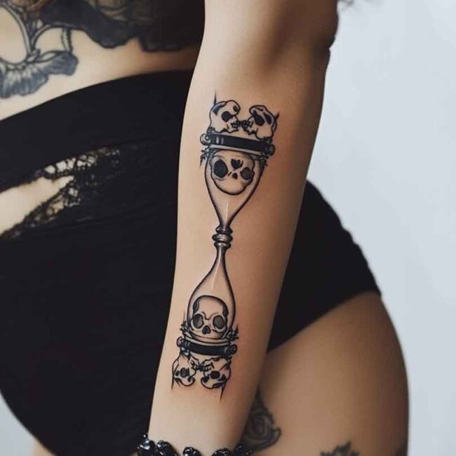 tatuagens de ampulhetas 17