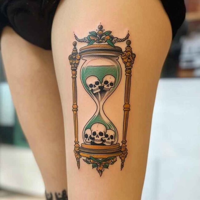 tatuagens de ampulhetas 13