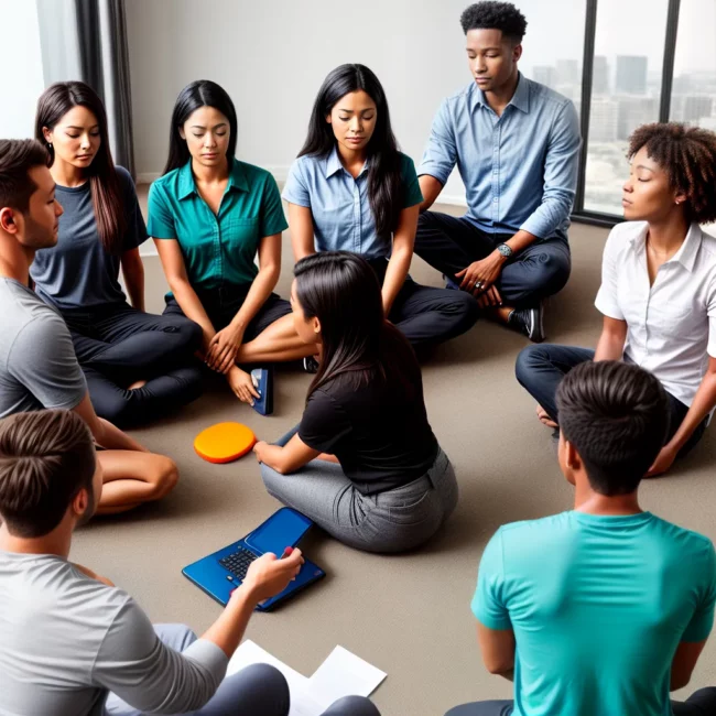 sessao mindfulness empregados diversos