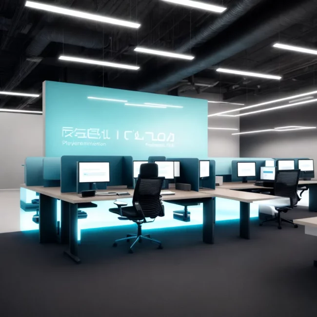 escritorio futurista automacao recursos humanos