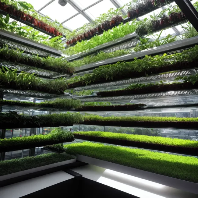 estufa futurista jardins verticais sustentabilidade