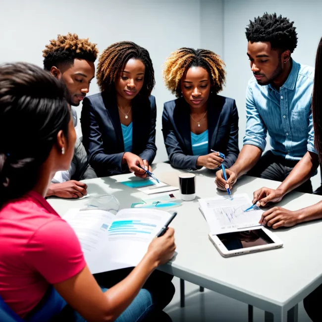 profissionais diversos brainstorming gestao talento