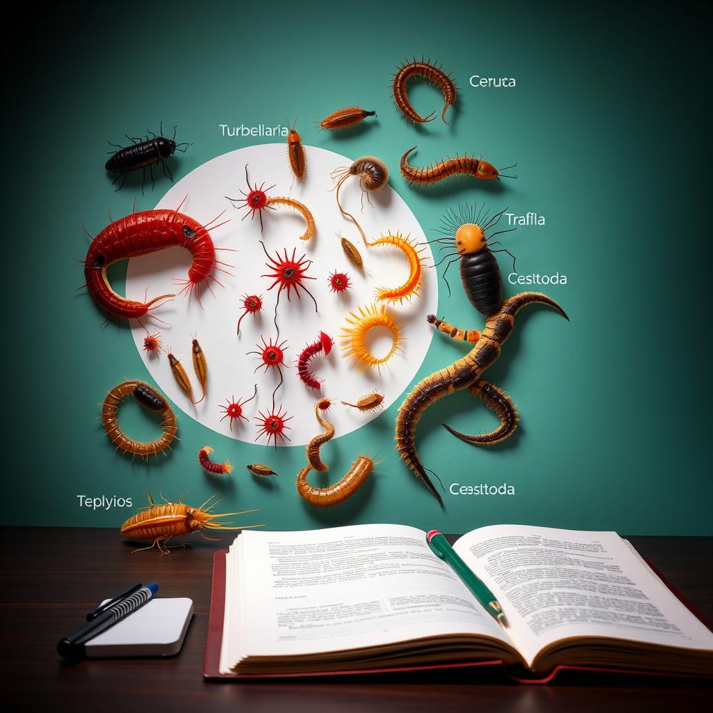 Classificação dos platelmintos: Resumo, Aula e Exercícios Classificação dos platelmintos: Resumo, Aula e Exercícios