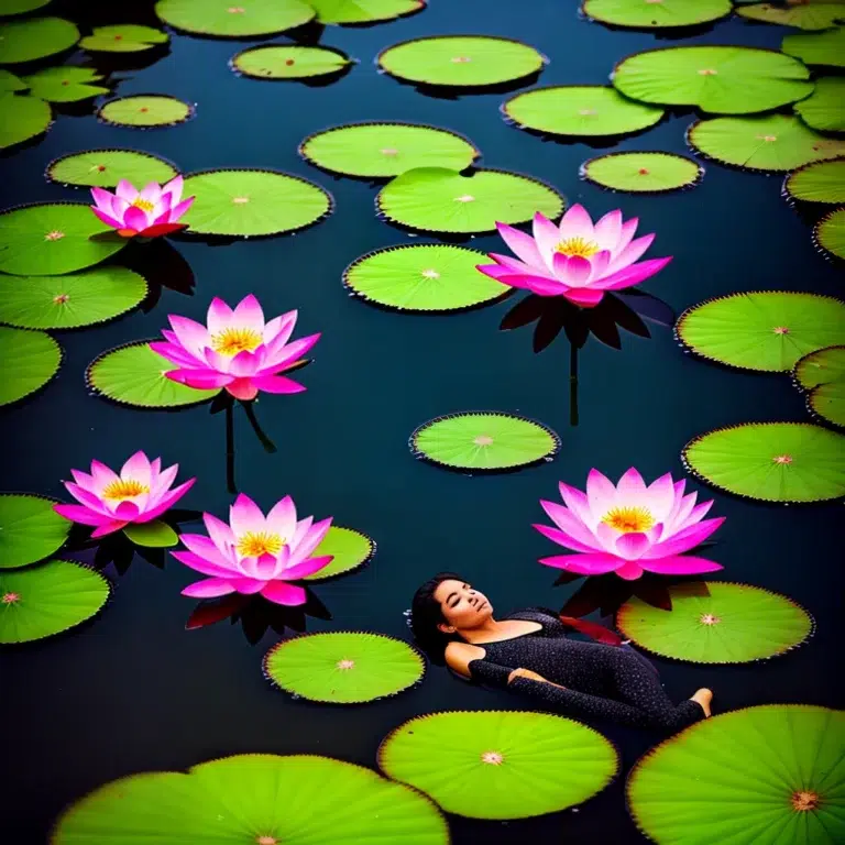Fotos flutuando lotus serenidade paz scaled Fotos flutuando lotus serenidade paz scaled