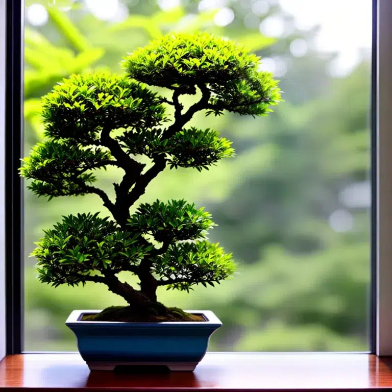Fotos bonsai janela luz sol crescer scaled
