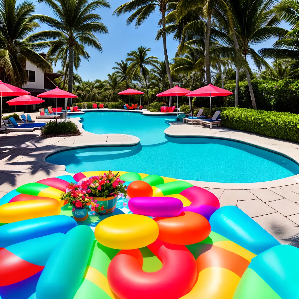 Ideias formatura piscina amigos sol tropical