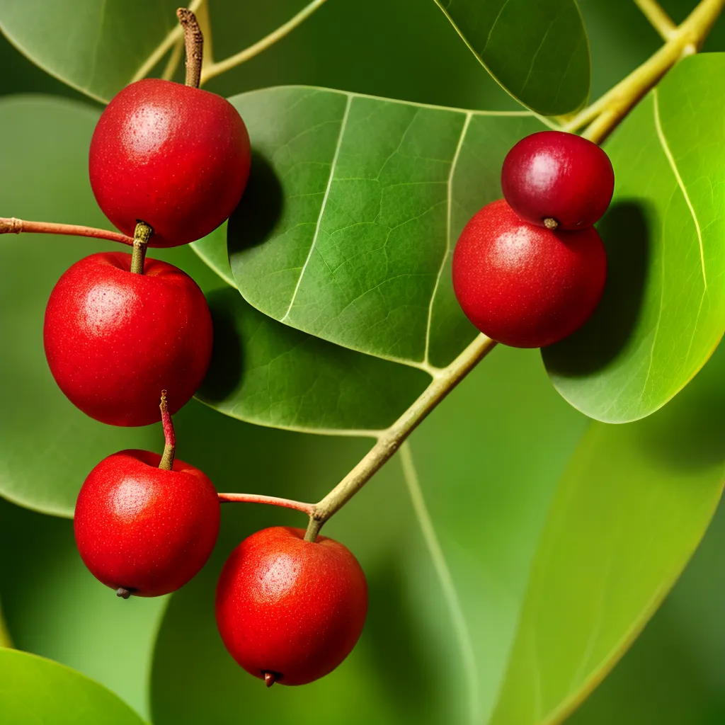 Fotos acerola vermelha fruta cortada sementes Fotos acerola vermelha fruta cortada sementes