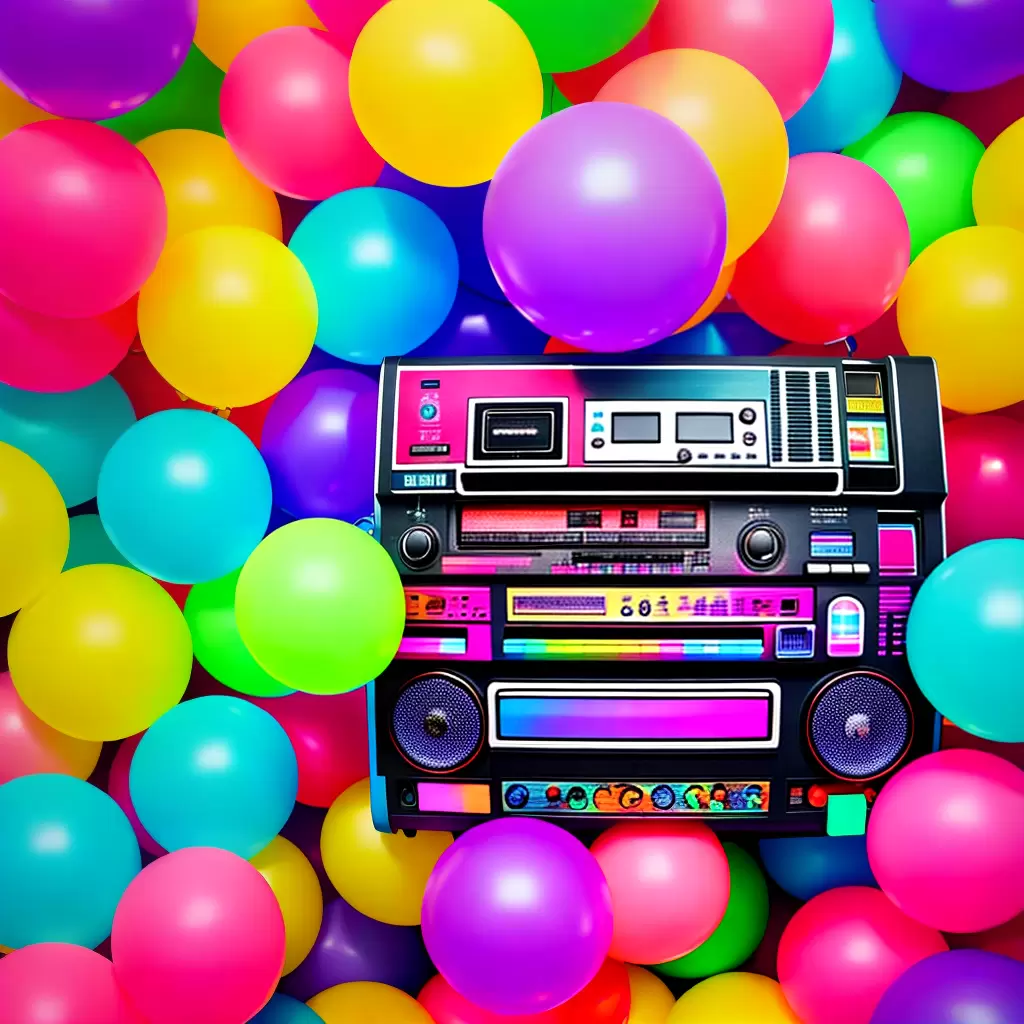 Fotos playlist cassete retro baloes festa Fotos playlist cassete retro baloes festa