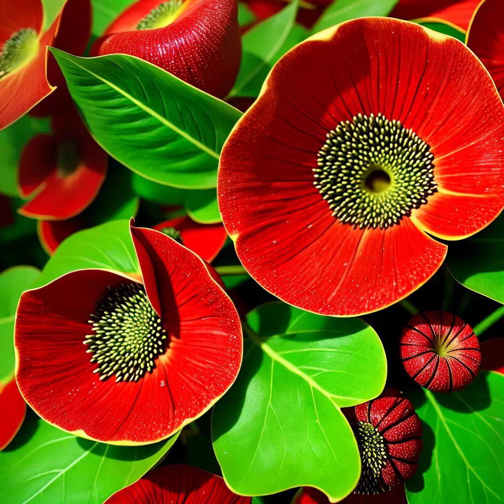 Fotos rafflesia flores vermelhas folhas verdes Fotos rafflesia flores vermelhas folhas verdes