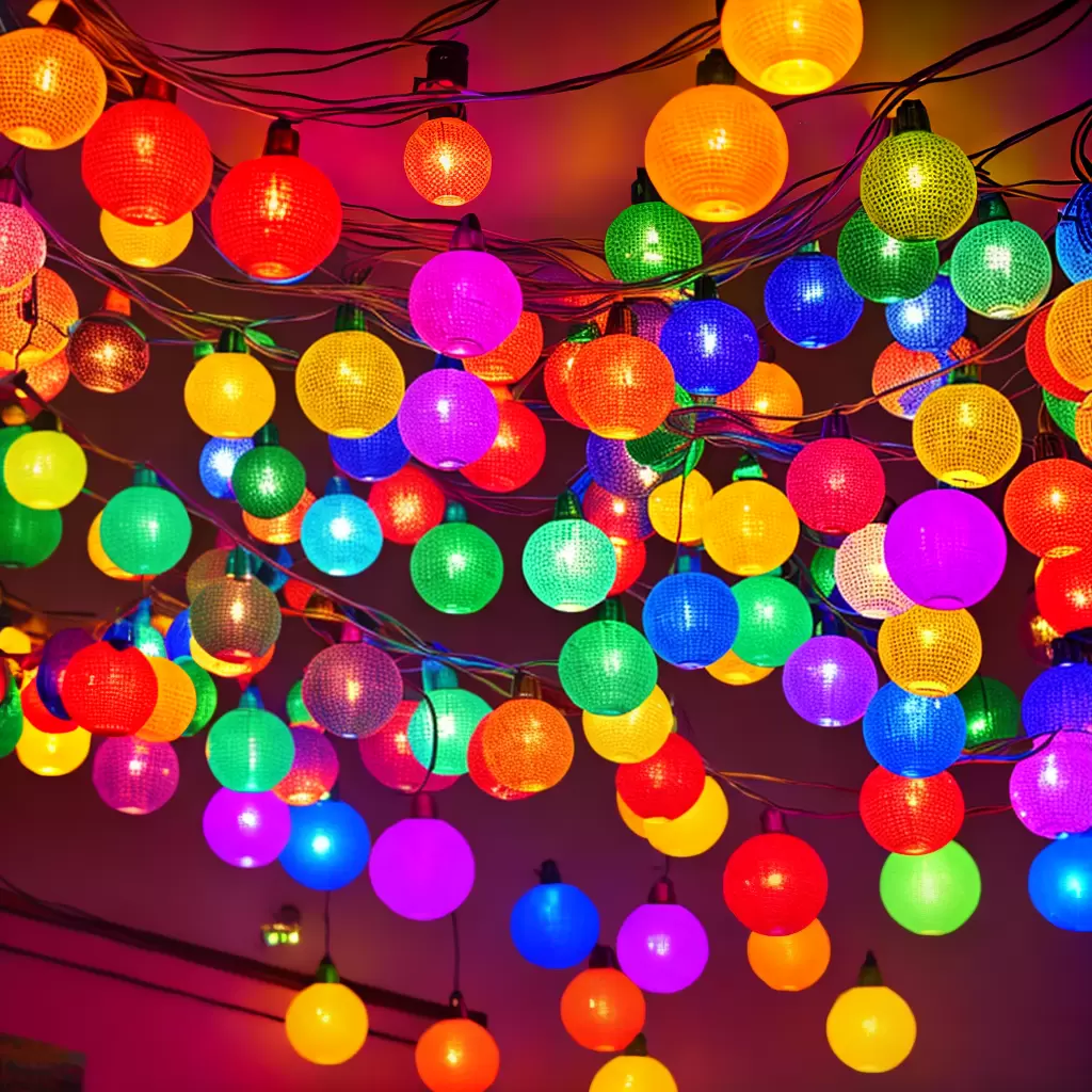 Fotos decoracao luzes coloridas festa 1 Fotos decoracao luzes coloridas festa 1