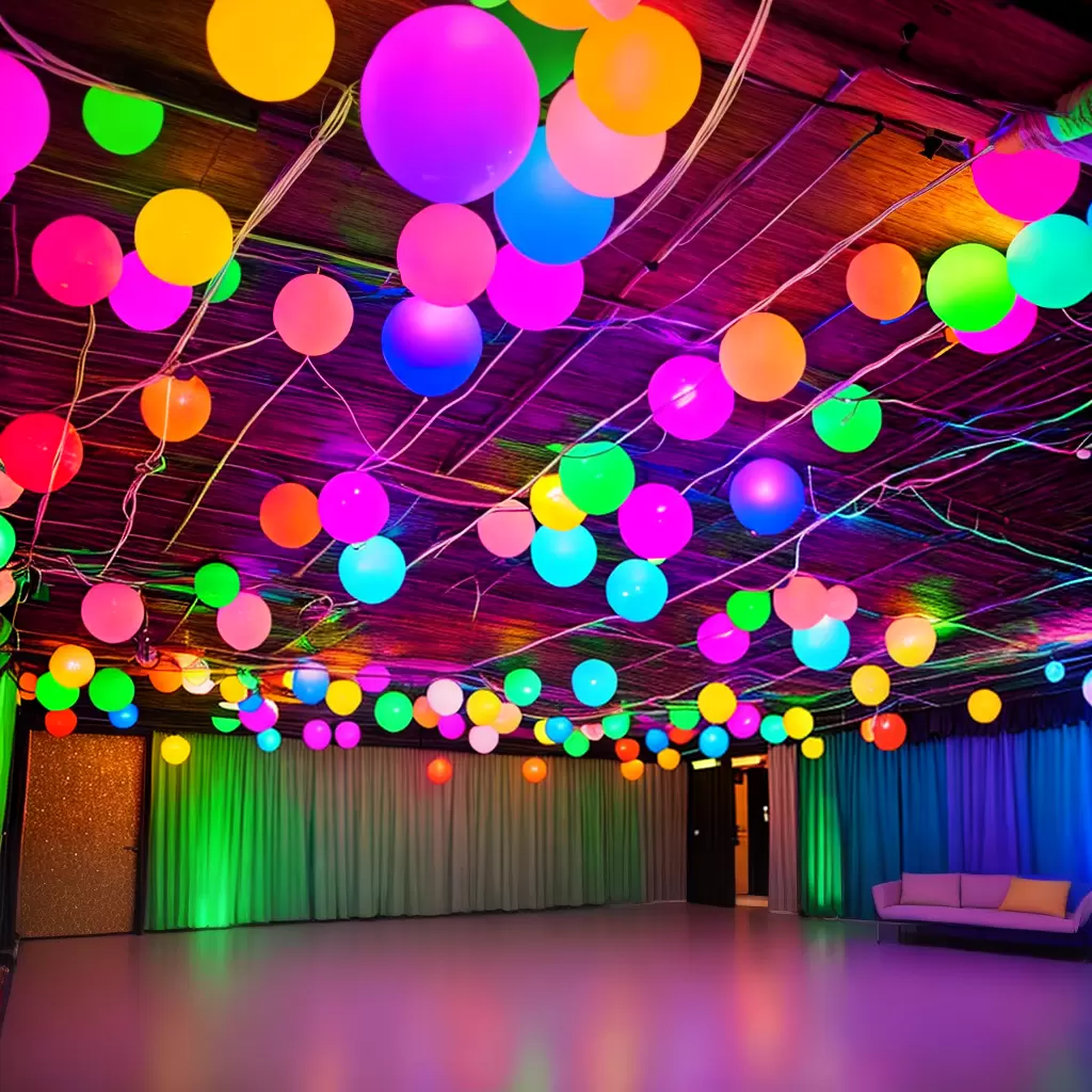 Fotos decor luzes coloridas festa