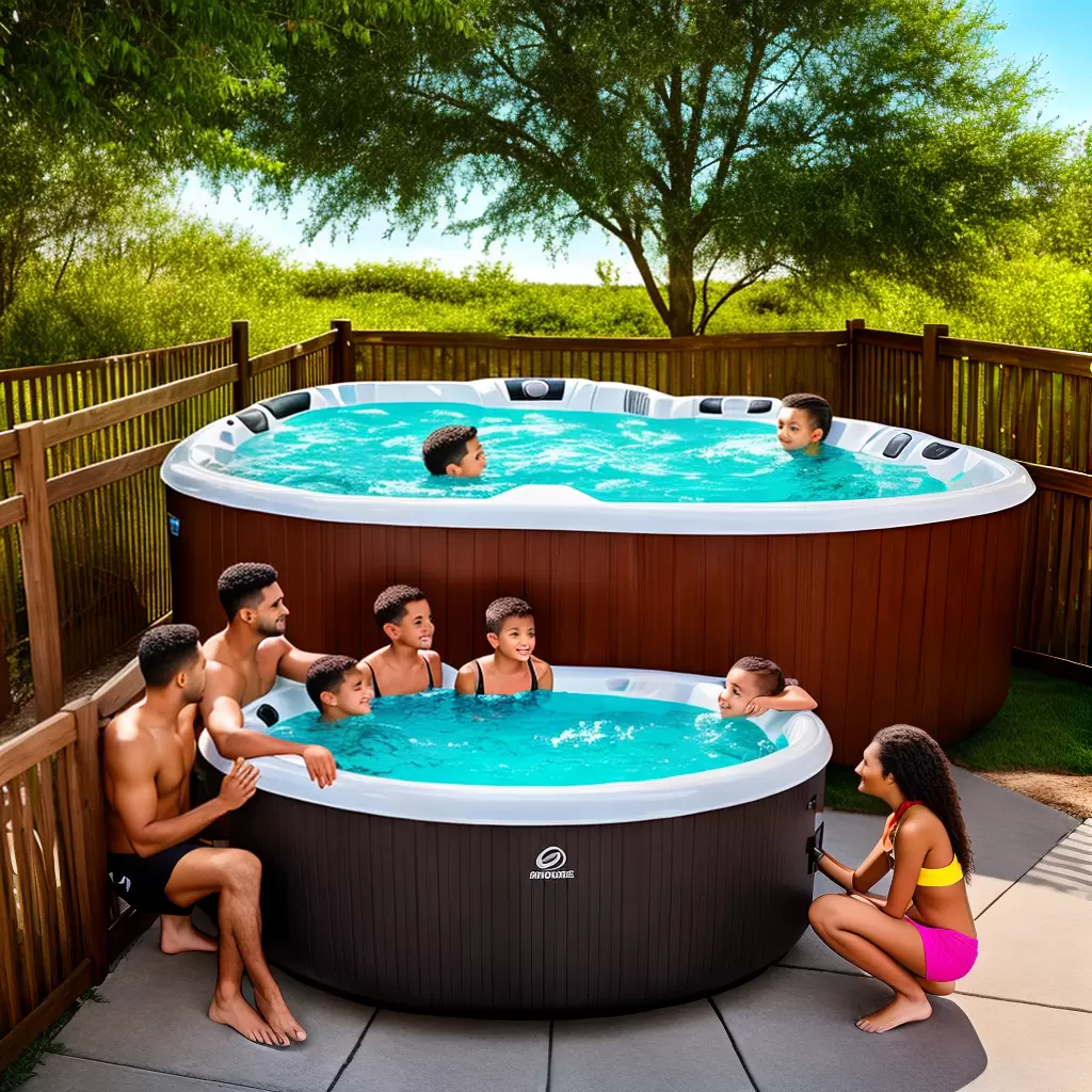 Fotos familia jacuzzi seguro