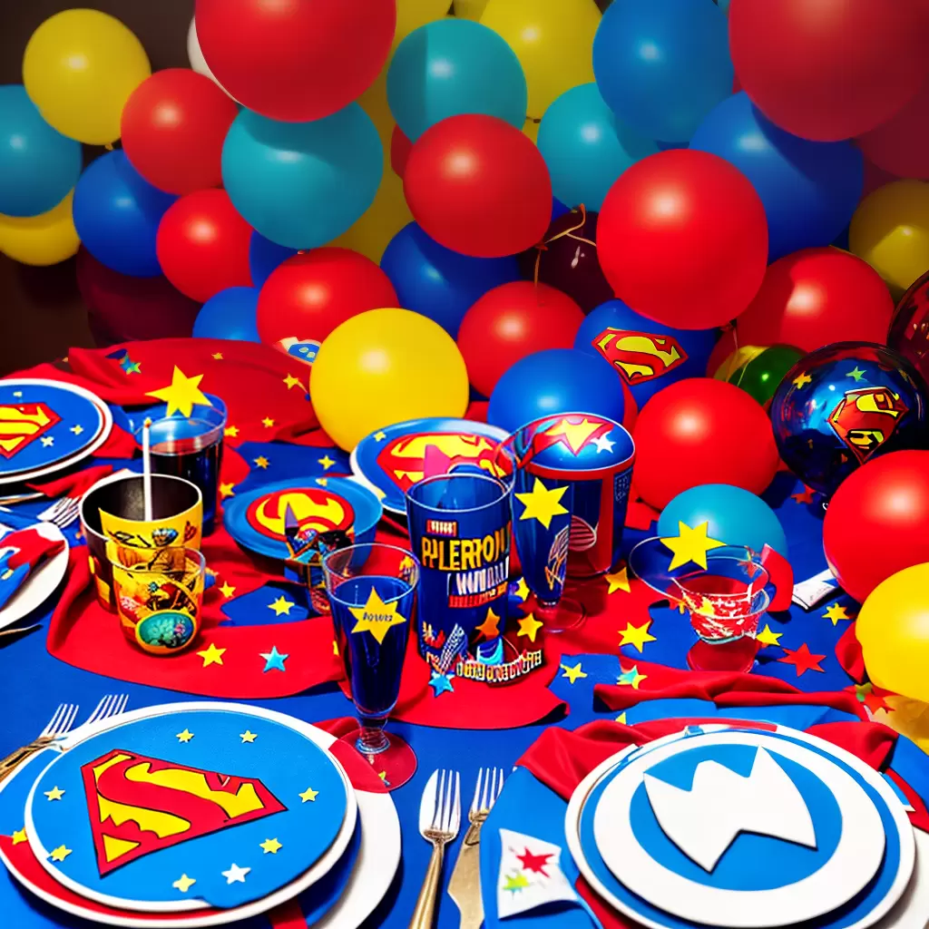 Fotos mesa super herois decoracao festa