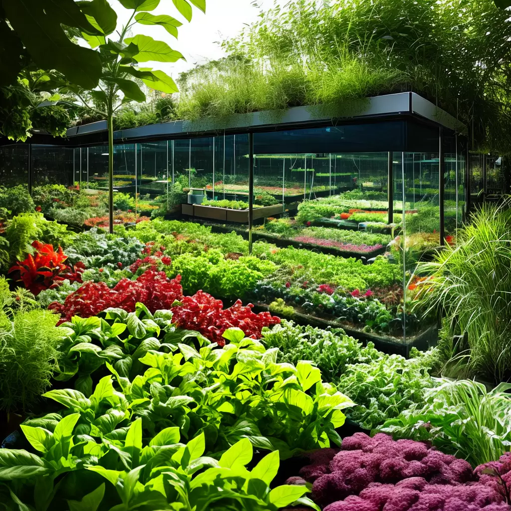 Fotos jardim aquaponico sustentavel alimentos
