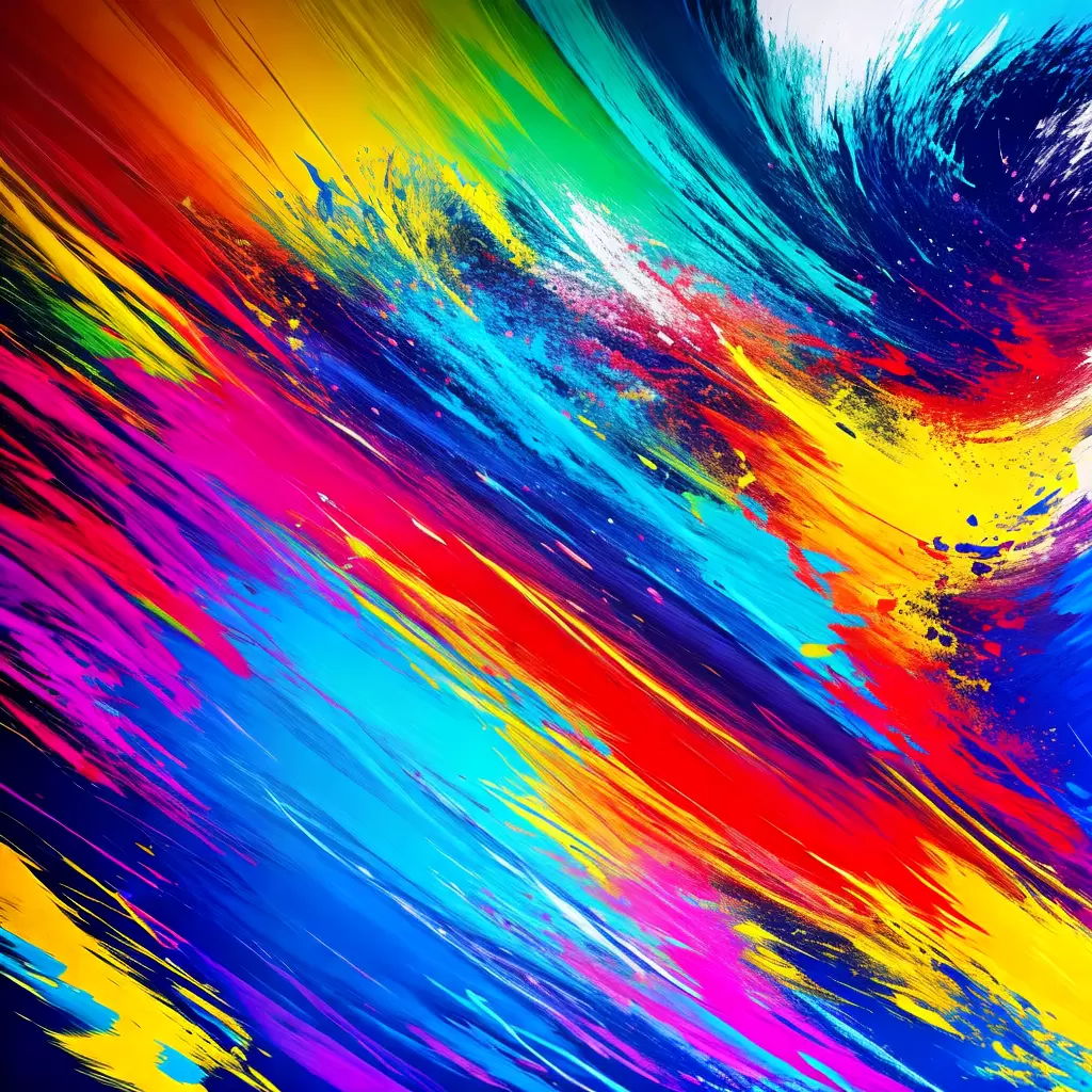 Fotos pintura abstrata cores vibrantes liberdade