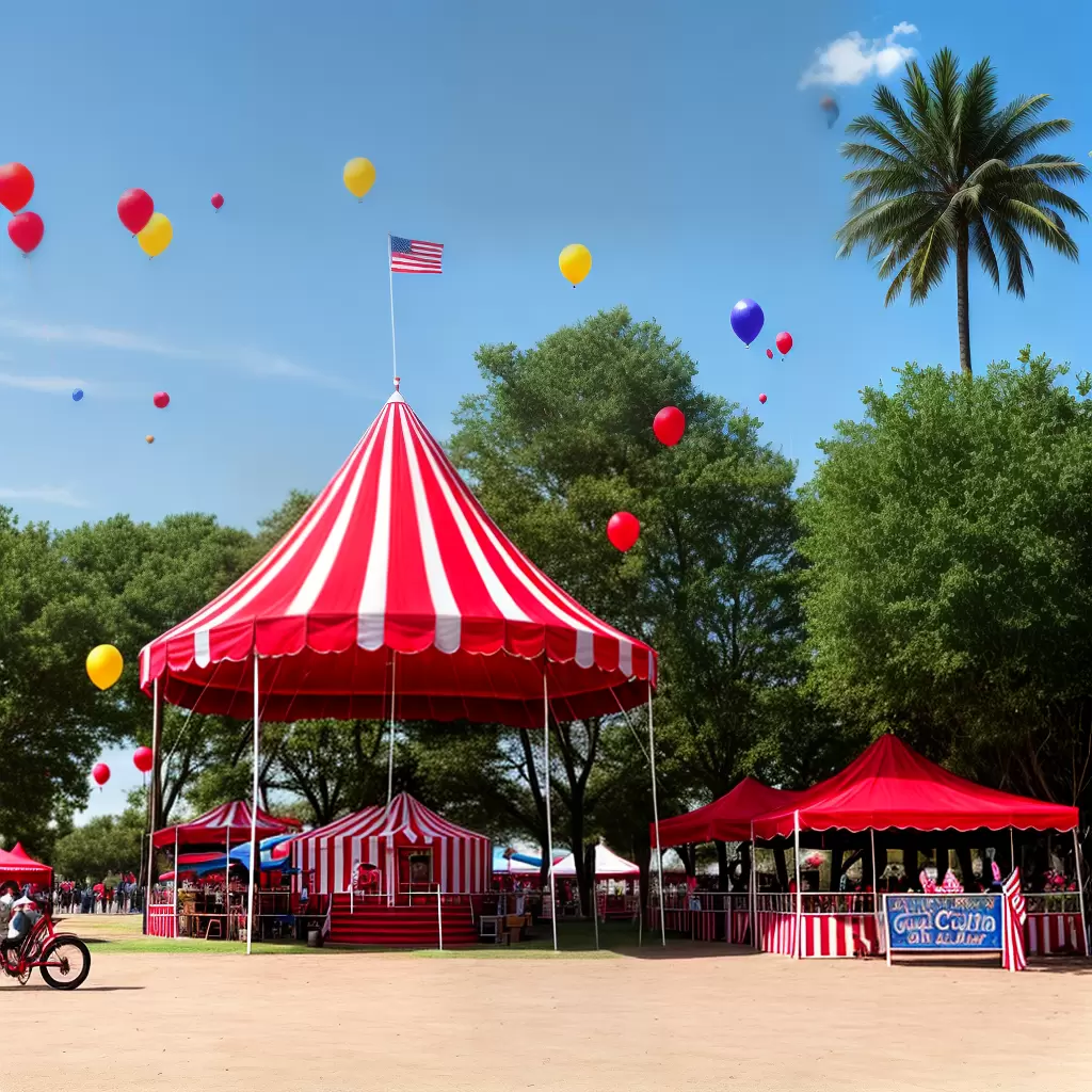 Fotos circo tenda listras coloridas palhacos