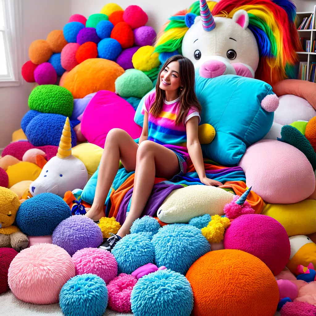 Fotos costura brinquedos gigantes criatividade