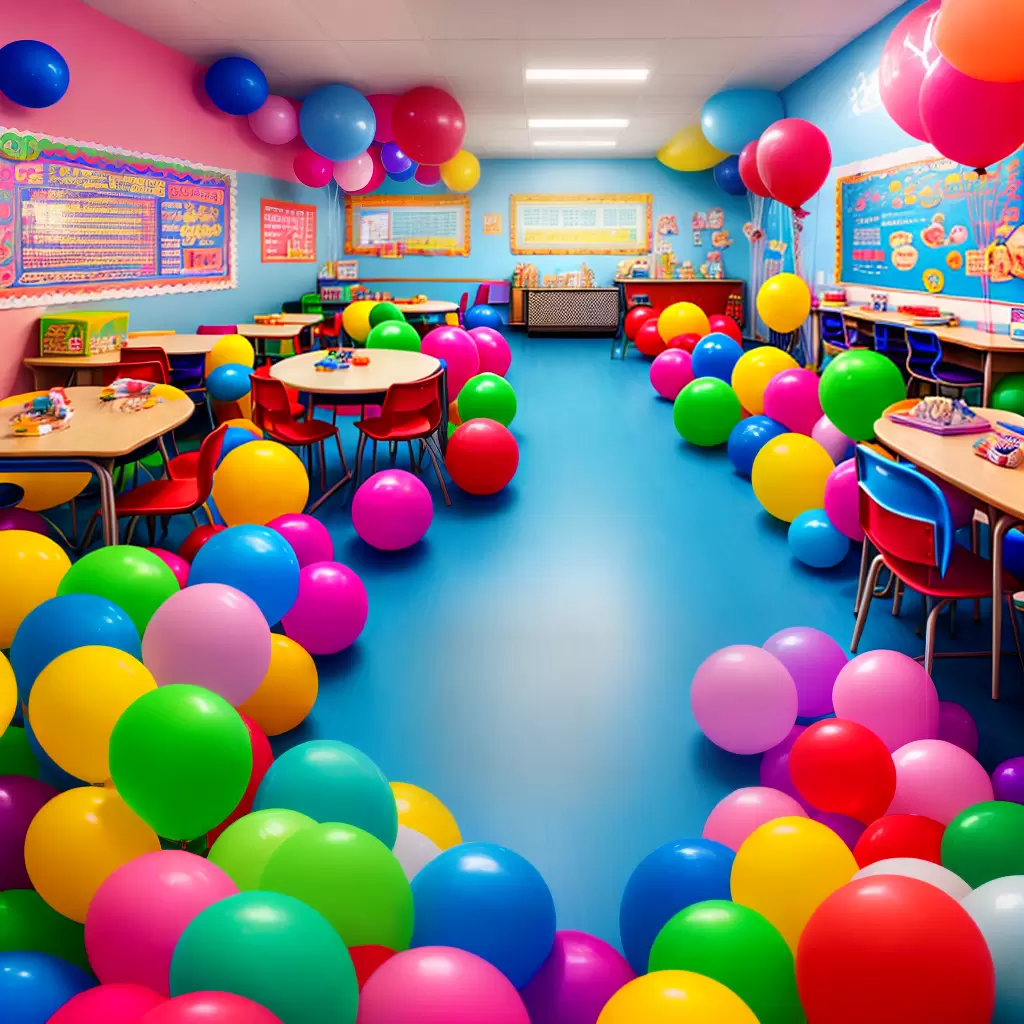 Fotos sala colorida criancas festa brinquedos