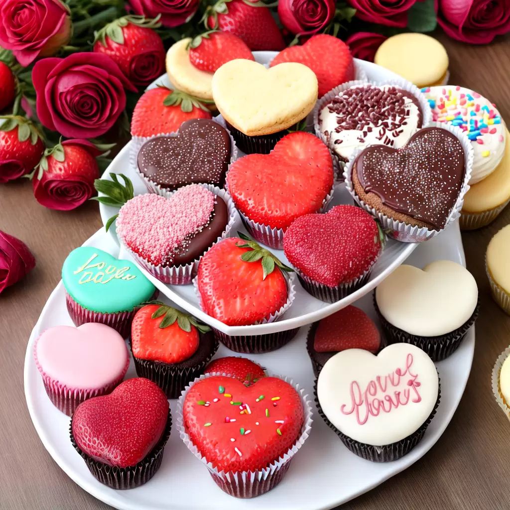 Fotos doces coracao amor cupcakes macarons