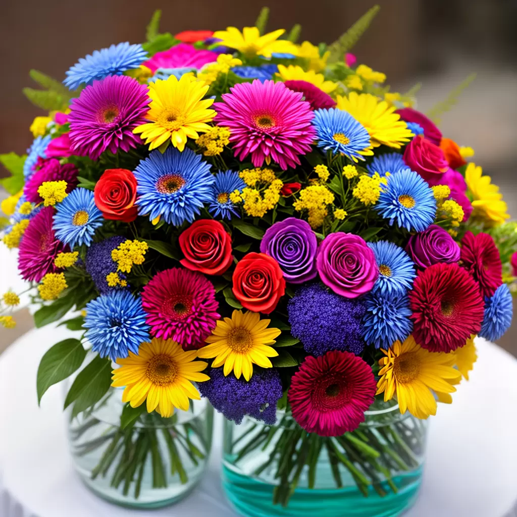 Fotos buque flores quinceanera cores vibrantes Fotos buque flores quinceanera cores vibrantes