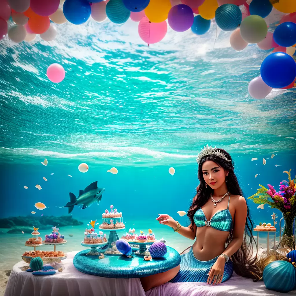 Fotos sereia trono baloes cupcakes festa Fotos sereia trono baloes cupcakes festa