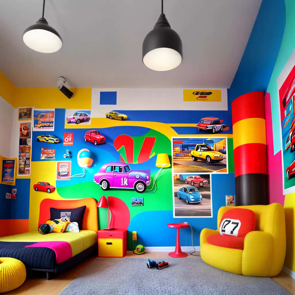Fotos quarto infantil carro corrida decoracao