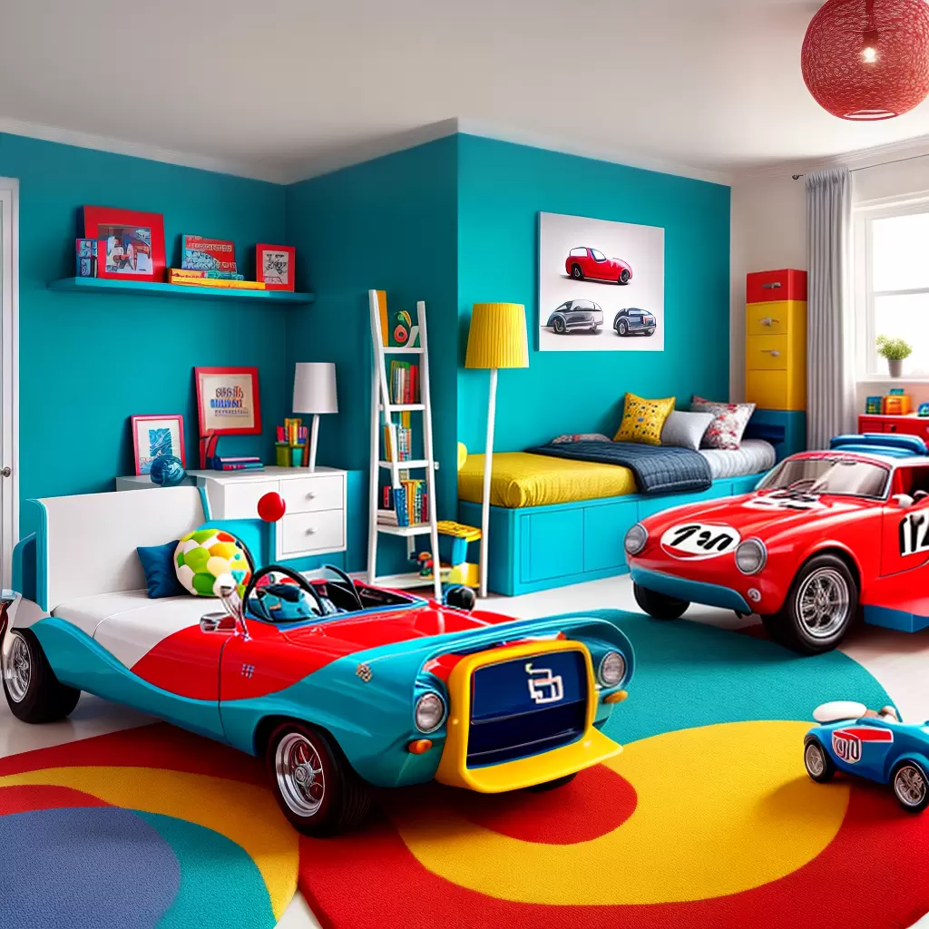 Fotos quarto carros divertido colorido