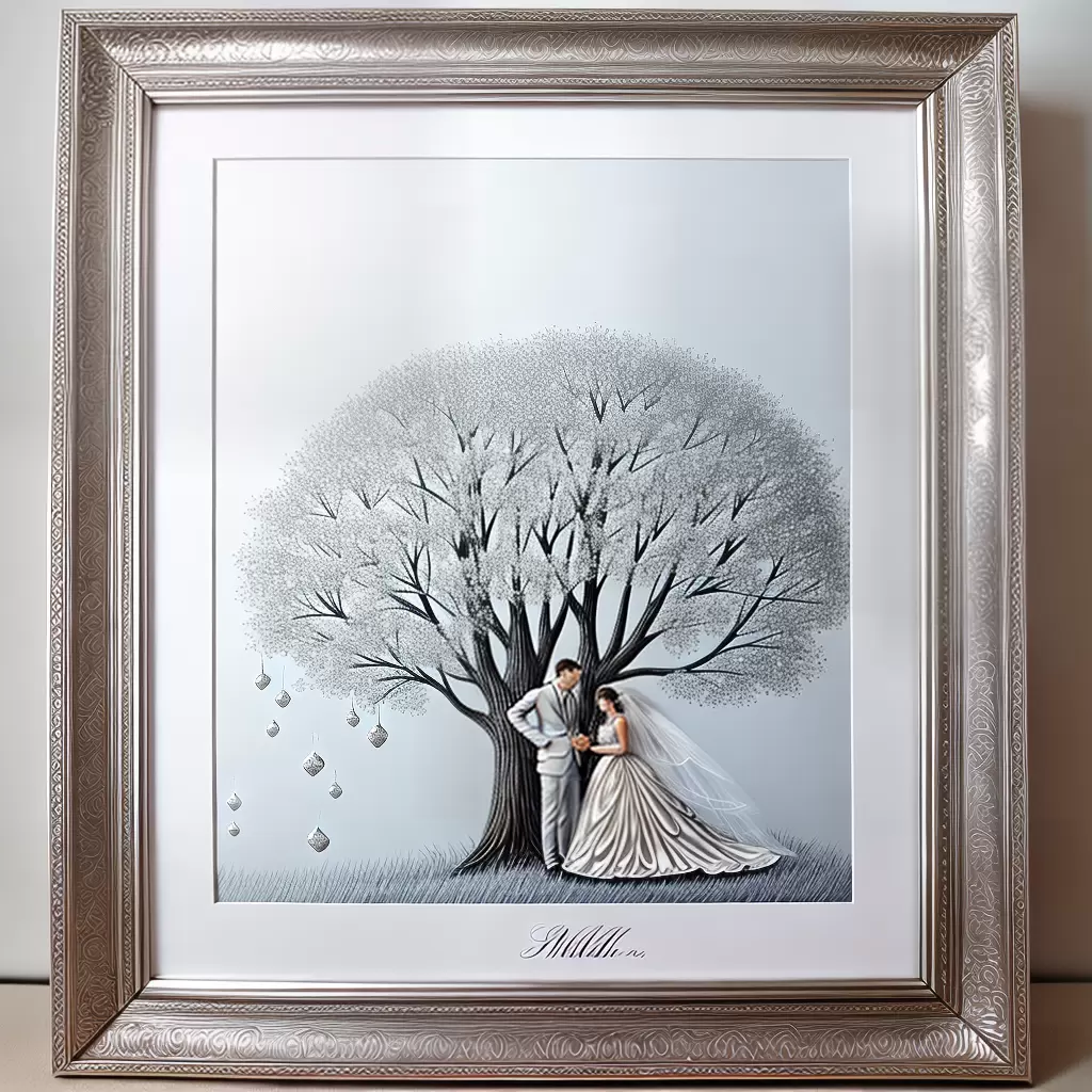 Fotos quadro prata casamento 25anos
