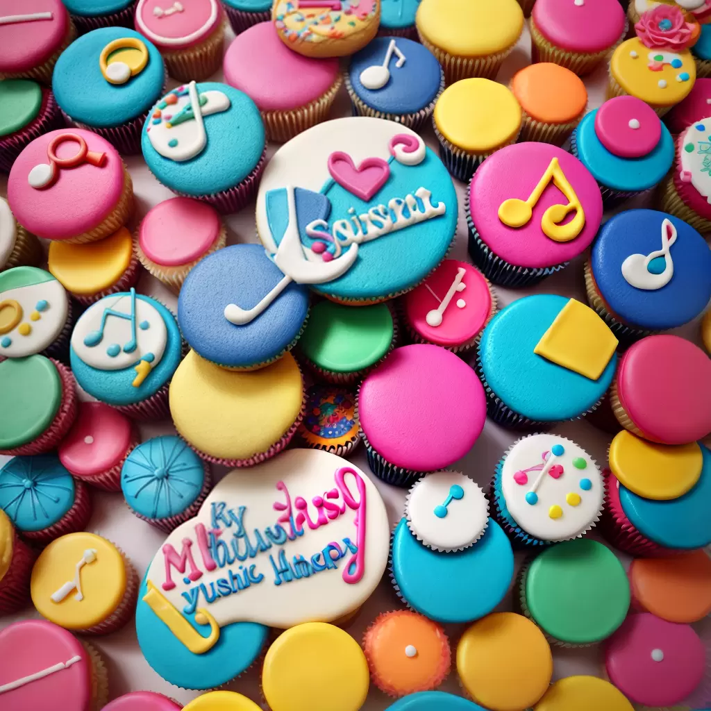 Fotos bolo nota musical cupcakes instrumentos
