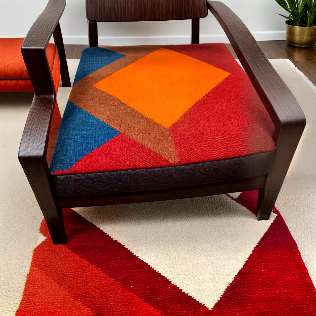 Fotos tapete kilim geometrico cadeira moderna 1 Fotos tapete kilim geometrico cadeira moderna 1