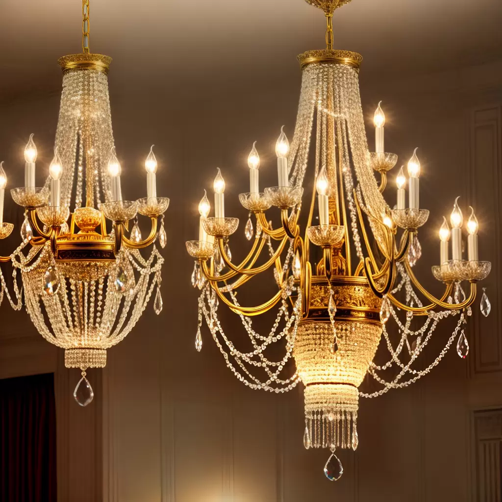 Fotos lustre cristal suntuoso salao