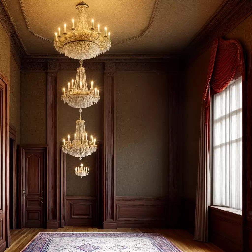 Fotos lustre elegante design antigo