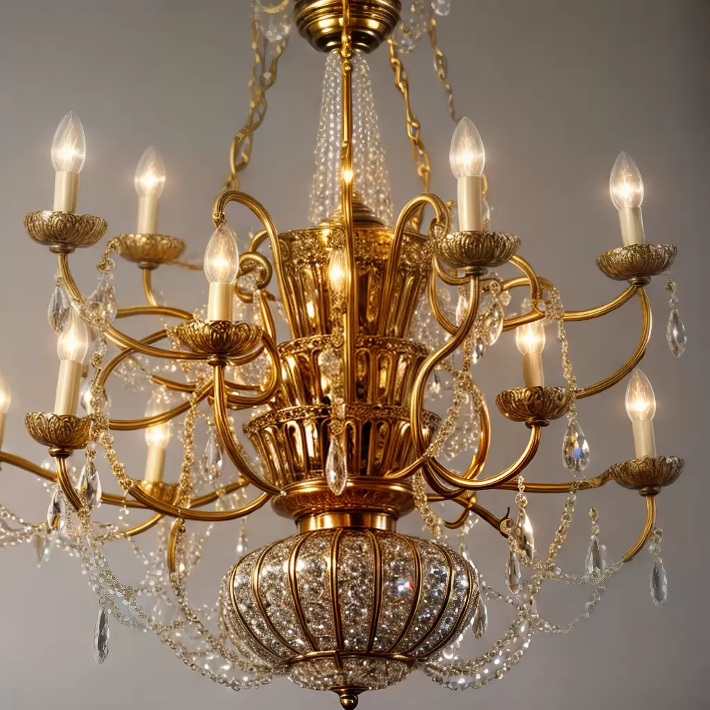 Fotos lustre vintage cristais detahes
