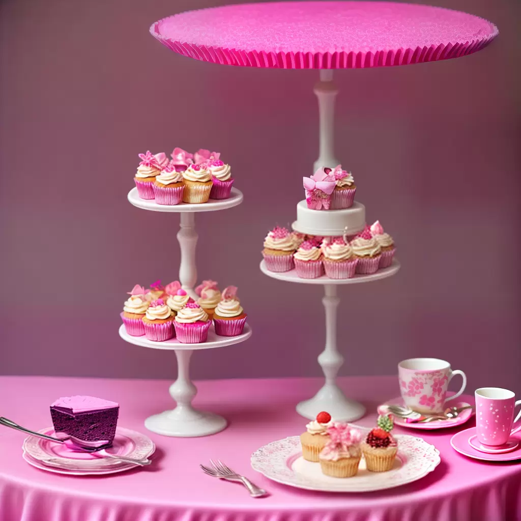 Fotos bolo barbie rosa roxo cupcakes