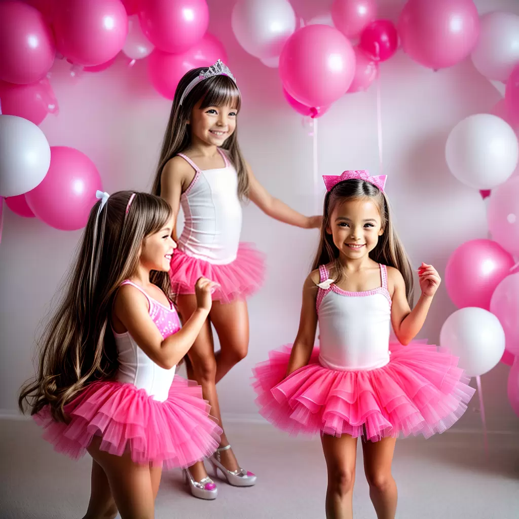 Fotos menina tutu barbie cupcakes baloes
