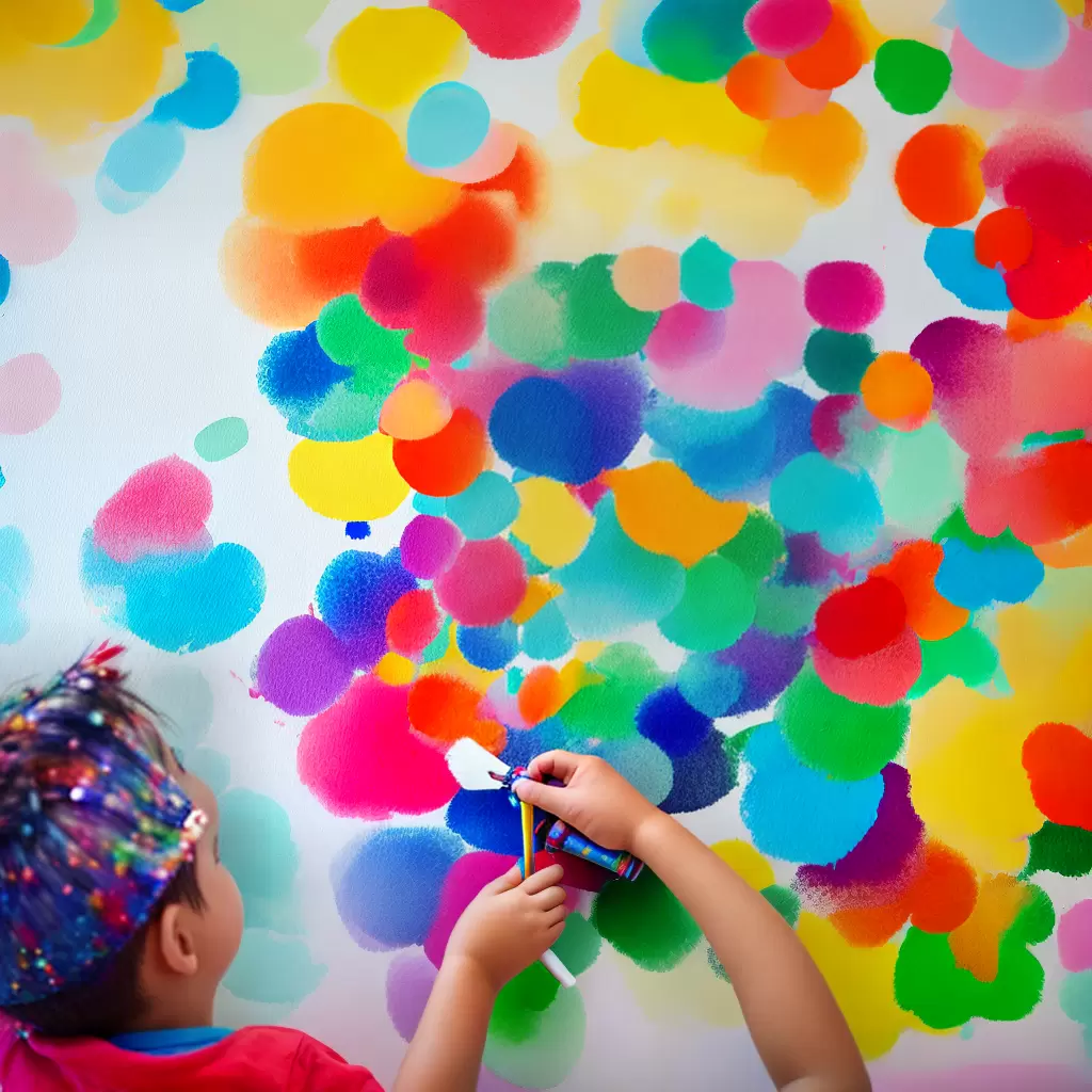 Fotos festa pintura infantil cores arte