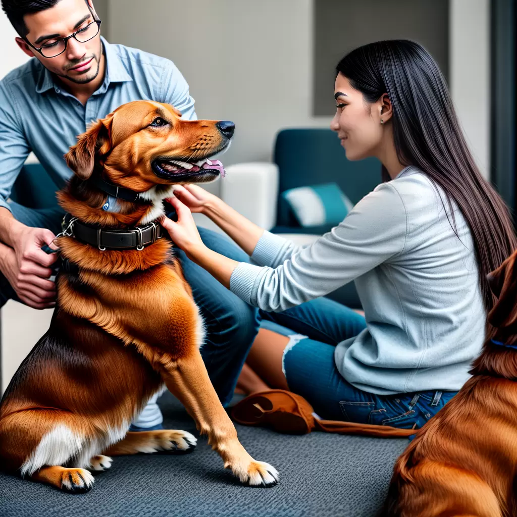 Fotos terapia comportamental cachorro dono