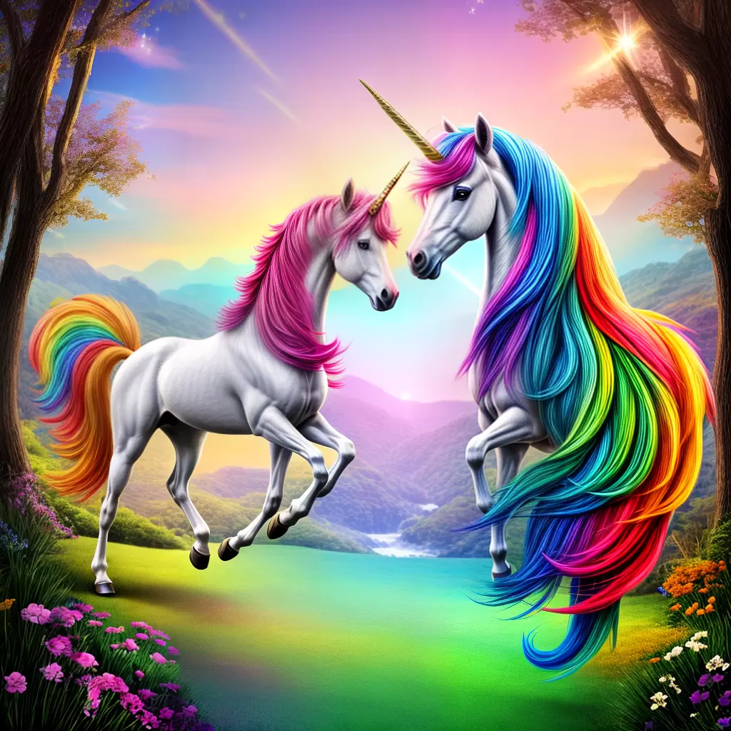 Fotos convite unicornio cores arcoiris magia