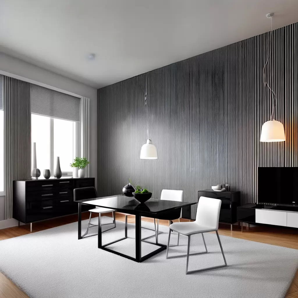 Fotos decor op art preto branco geometrico