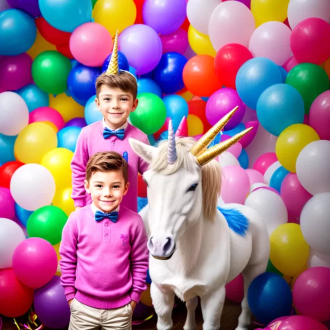 Fotos festa unicornio menino chapeu sorriso Fotos festa unicornio menino chapeu sorriso